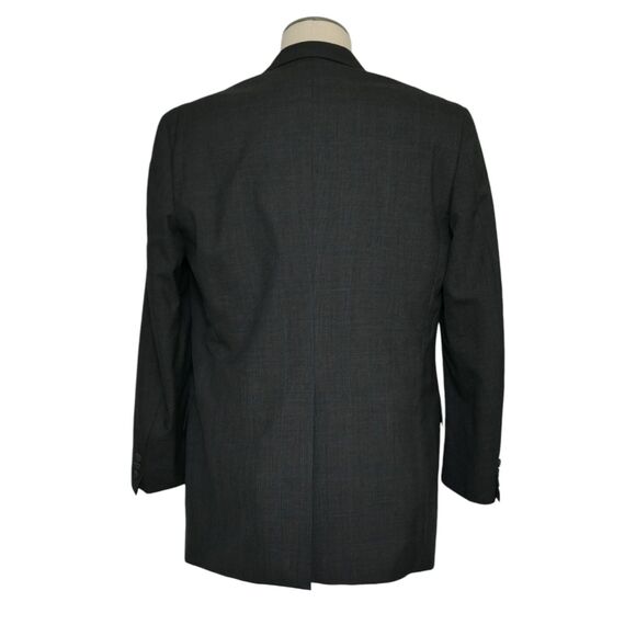 VTG Chaps Ralph Lauren Mens Suit 40R ? Blazer Jacket 34x32 Pants Gray Glen Plaid - Picture 3 of 16